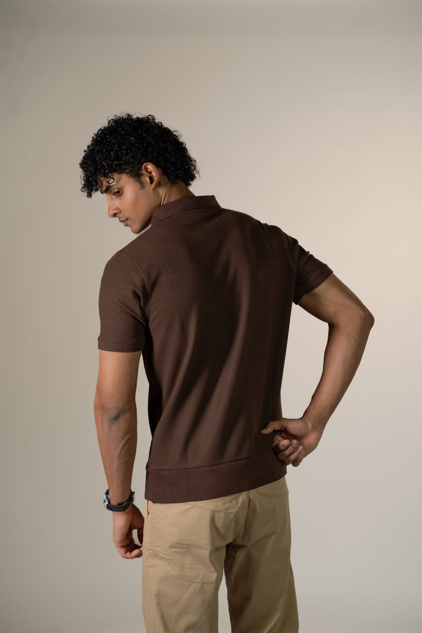 The Artisan V-Knit | Mocha Brown