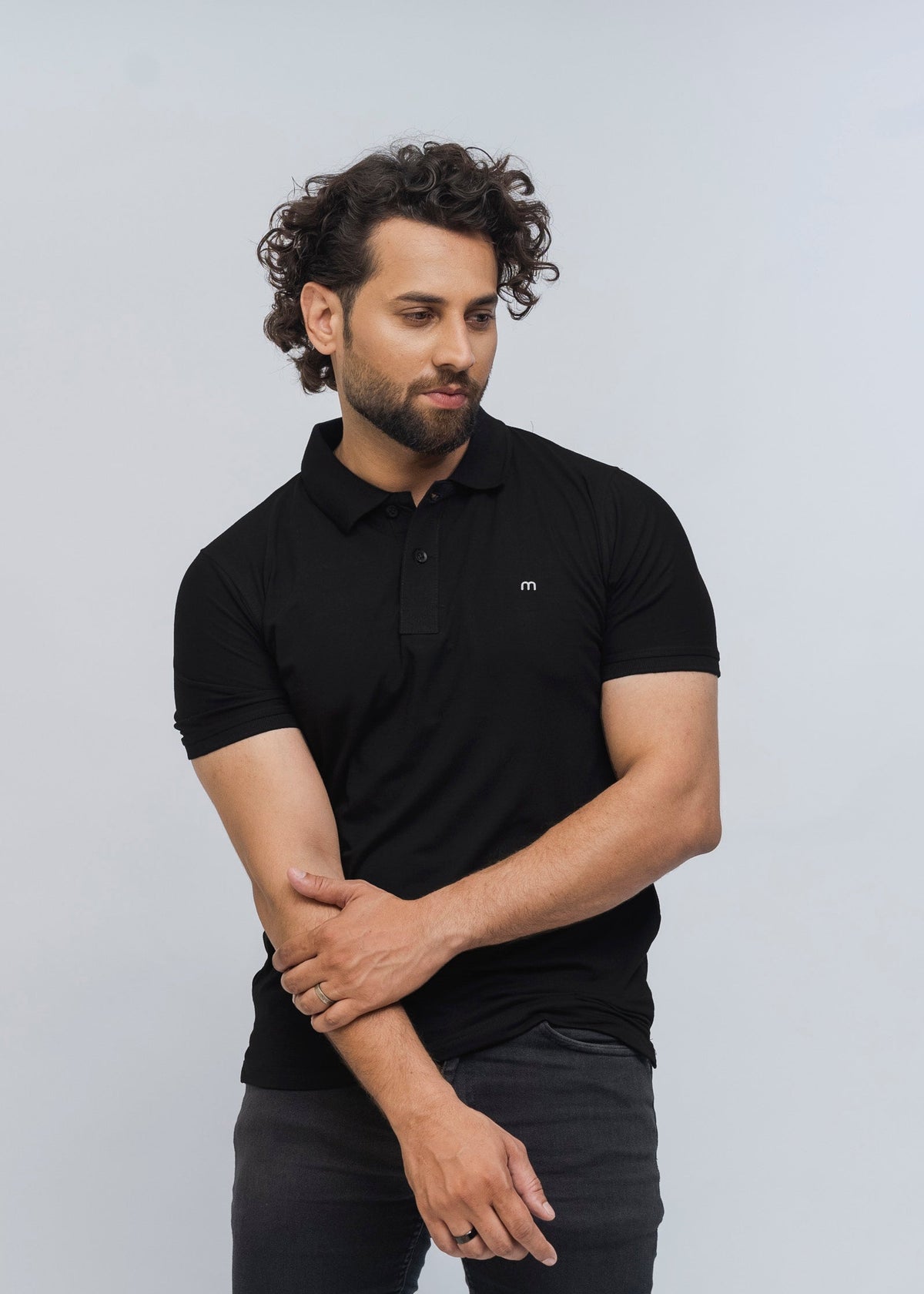 Marcar LuxeStretch  Polo (Black)