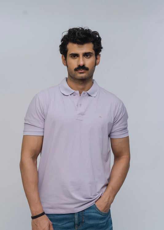 M Emblem Stretch Polo (Lilac)
