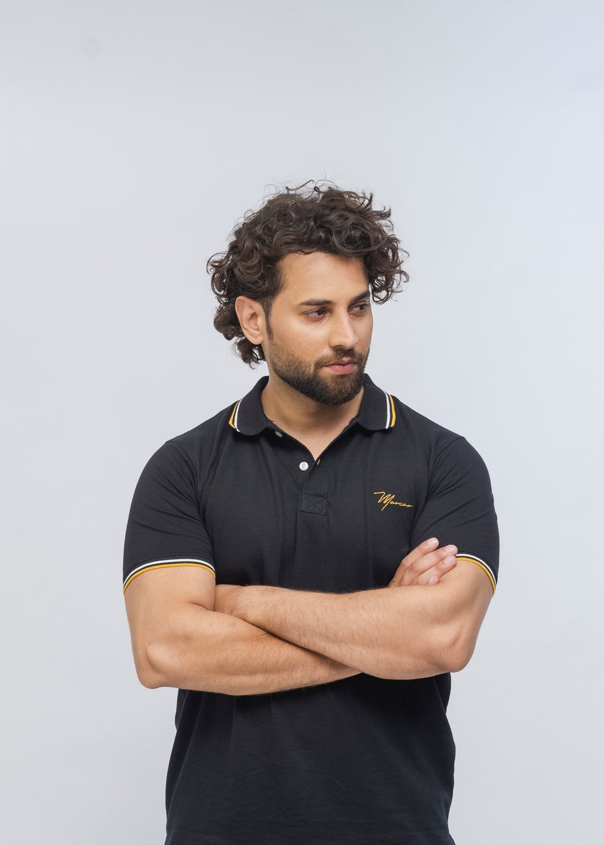 Buttonaire Polo Signature Stretch (Black)