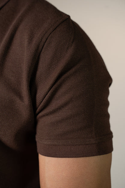 The Artisan V-Knit | Mocha Brown