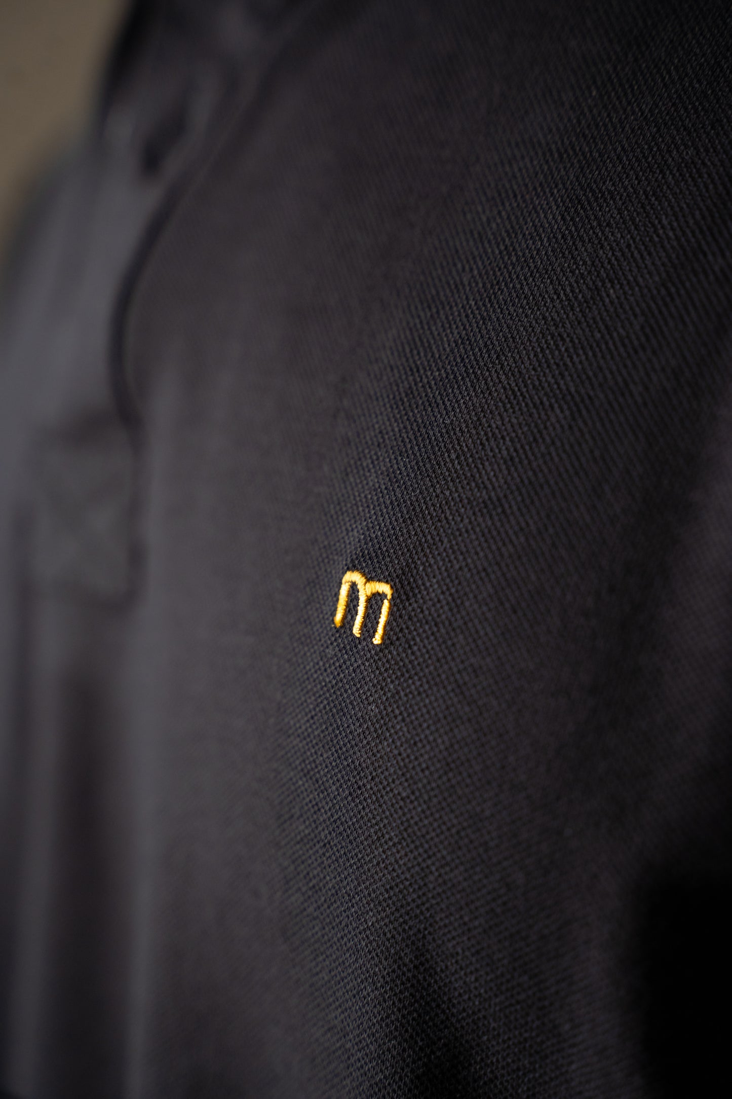 Buttonaire Polo | M Stretch – Obsidian Black