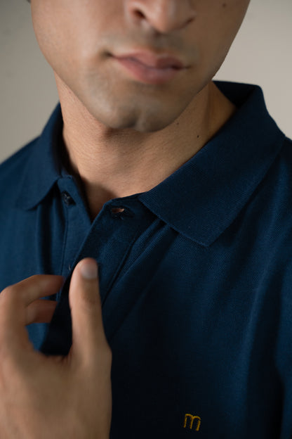 Buttonaire Signature Stretch – Midnight Blue