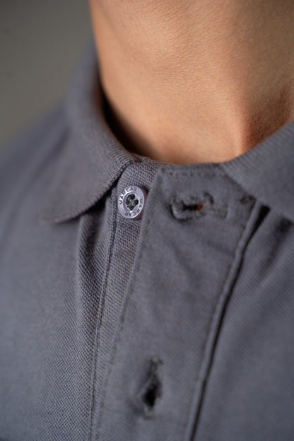 Buttonaire Signature Stretch – Carbon Grey