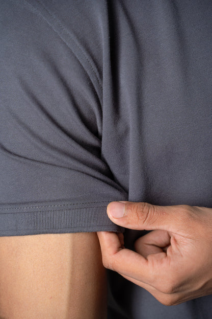 Buttonaire Polo M Stretch - Carbon Grey