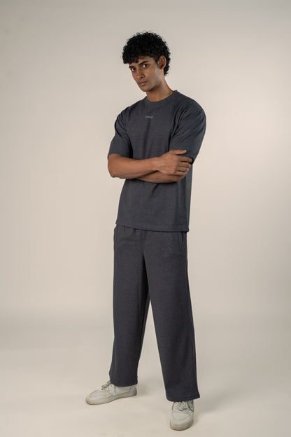 The Nomad Oversized Drop Shoulder Co-ord: Graphite