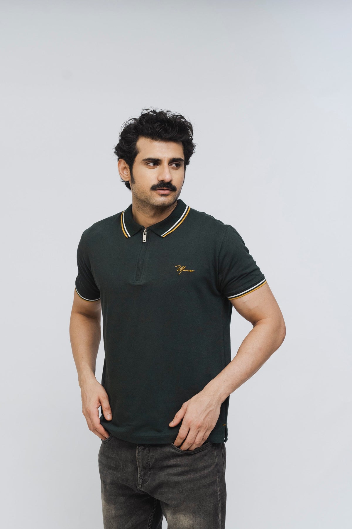 Zénzip Polo Signature Stretch Polo (Green)