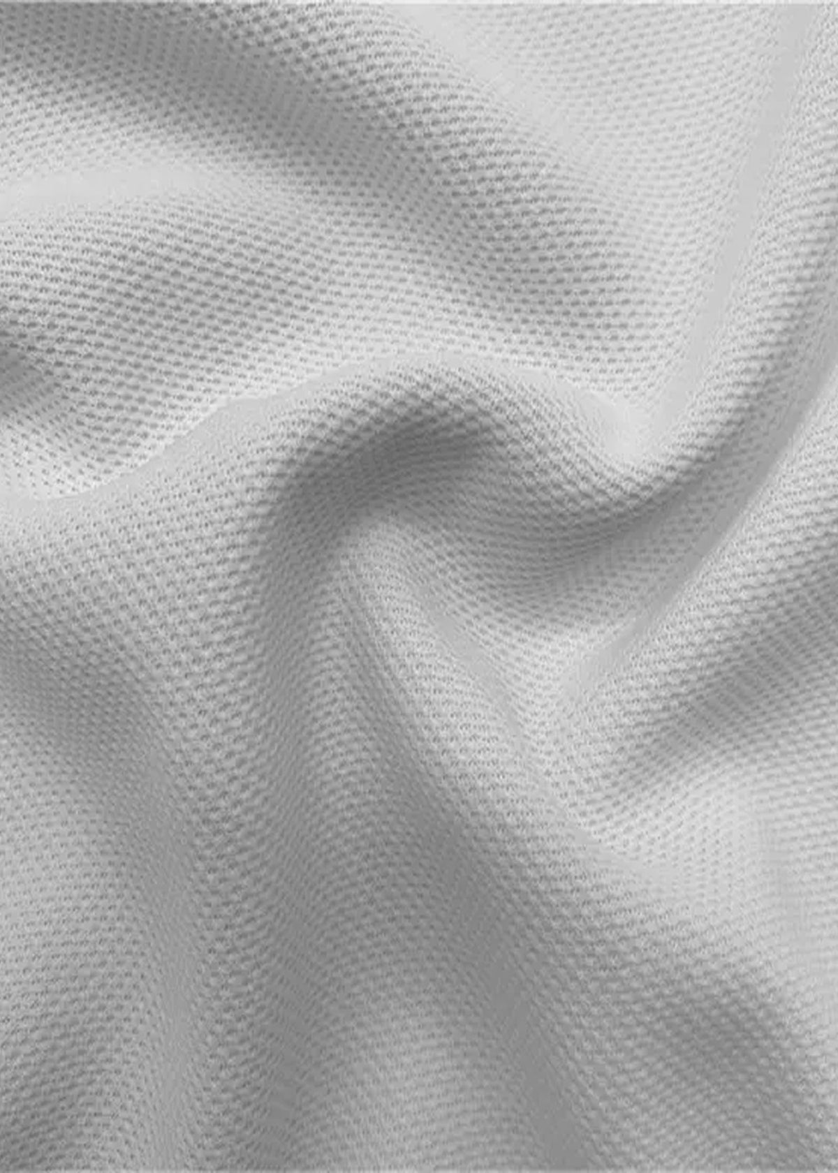 M Emblem Stretch Polo Tipping Collar (White)