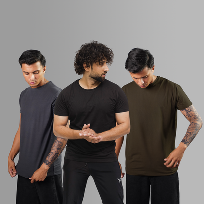 Essentials Trio Pack (Black/Grey/Mocha)