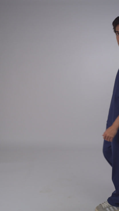 The Nomad Oversized Drop Shoulder Co-ord: Marine Blue